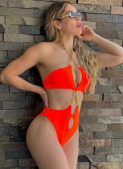 Chain Link Me One Piece Swimsuit