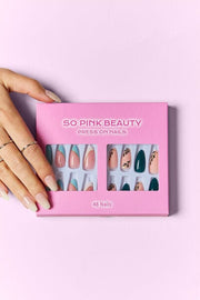 Health & Beauty Dreamy / One Size SO PINK BEAUTY Press On Nails 2 Packs