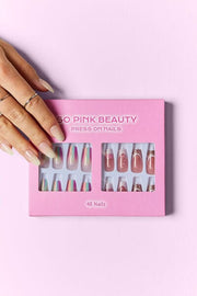 Health & Beauty Lover Girl / One Size SO PINK BEAUTY Press On Nails 2 Packs