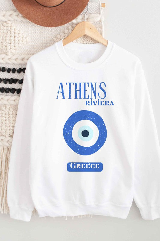 ATHENS RIVIERA GREECE GRAPHIC SWEATSHIRT