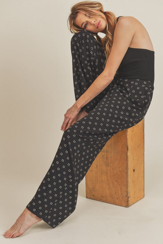 Aemi + Co BLACK/CREAM / S Lucy Pants