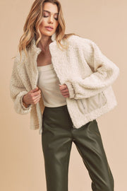 Aemi + Co Coats & Jackets Penny Vegan Sherpa Jacket