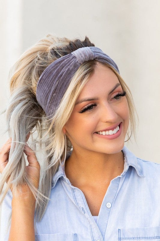 Aili's Corner beauty & Health - hair Charcoal / OneSize Corduroy Headwrap