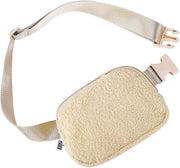 Aili's Corner Handbags Lola Boucle Sherpa Sling/Belt Bag