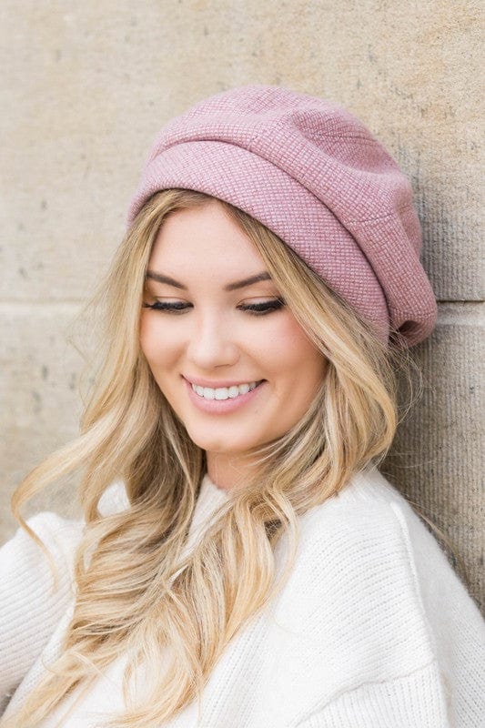 Mauve / OneSize Fold Over Beret