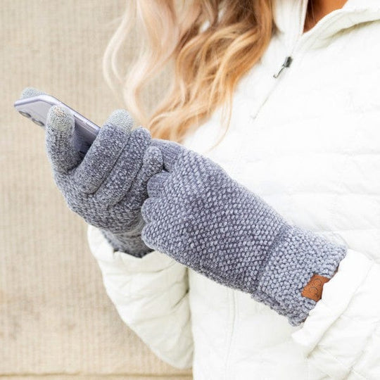 Aili's Corner Lt. Mel Gray / OneSize CC Chenille Touch Gloves