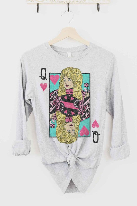 DOLLY QUEEN OF HEARTS LONG SLEEVE TEE