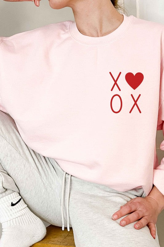 XOXO VALENTINES POCKET OVERSIZED SWEATSHIRT