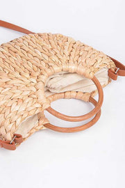 Straw Weaved Swing Clutch