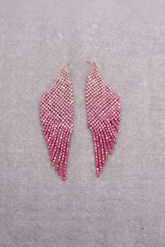 Bella Chic Earrings MULTI / Os Rhinestone Drop Earrings