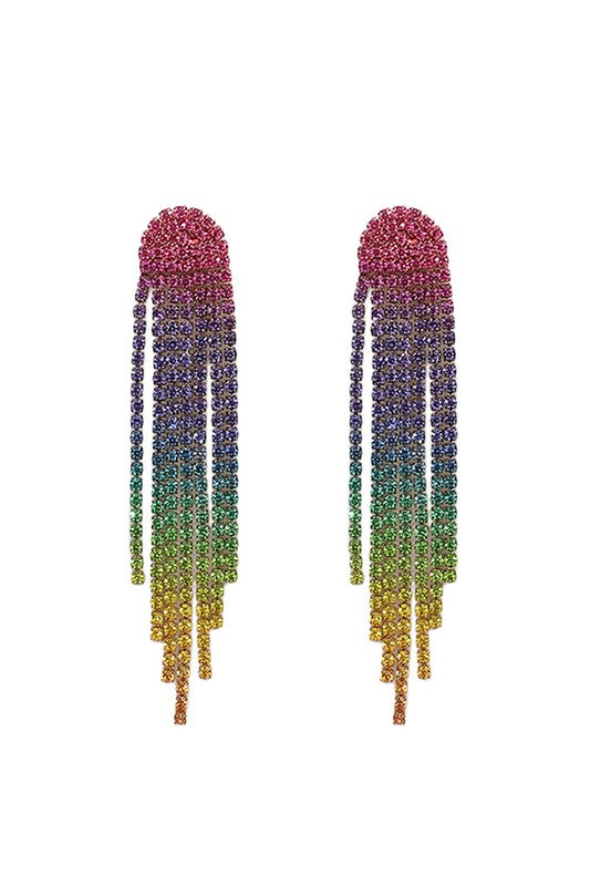Bella Chic Earrings MULTI / Os Rhinestone Drop Earrings