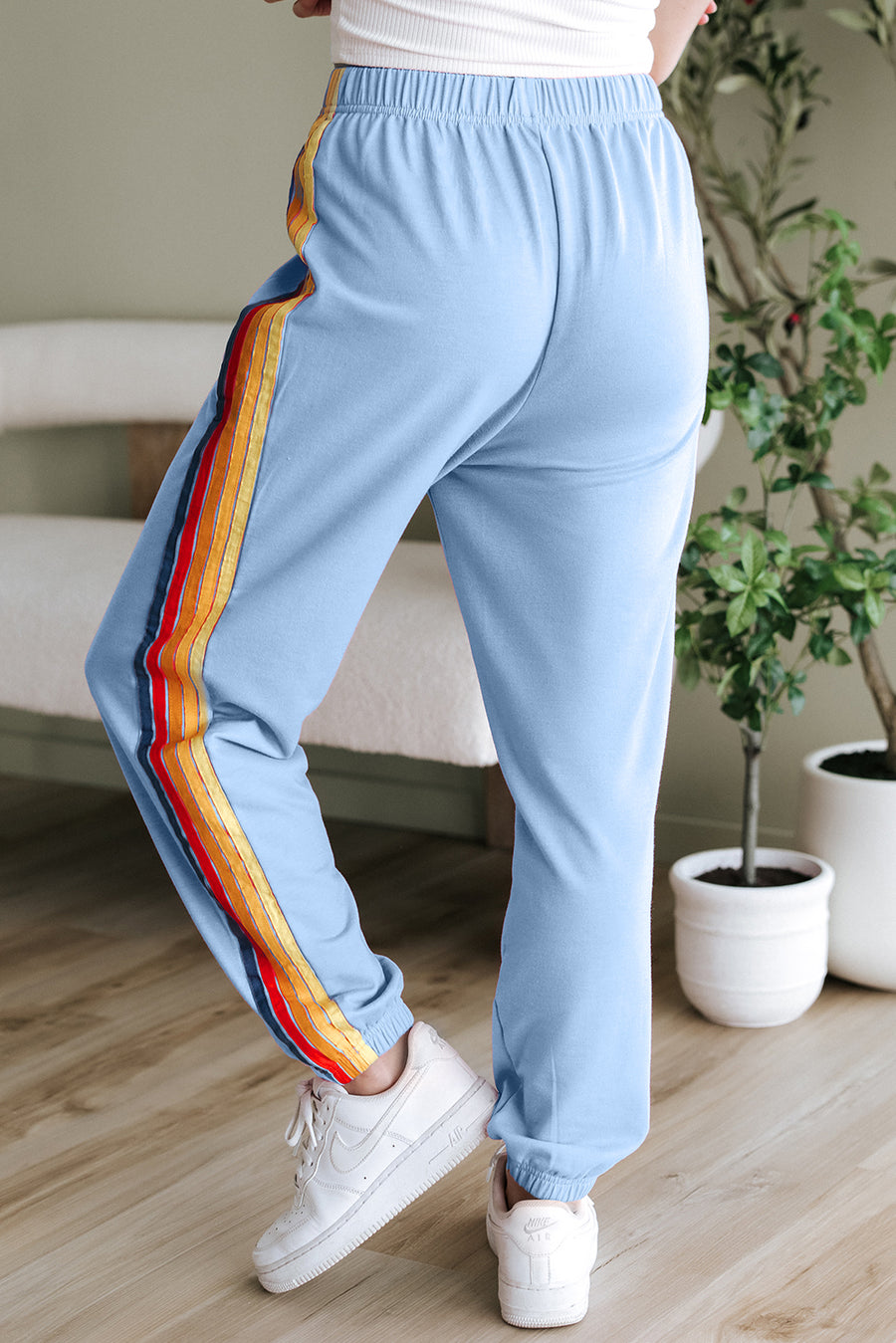 Bella Love Boutique California LLC Bottoms/Pants & Culotte Dark Grey Counting Rainbows High Waist Sweatpants