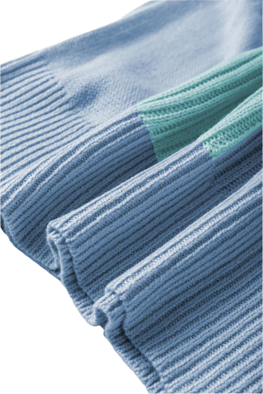 Bella Love Boutique California LLC Sweaters & Cardigans/Short Sleeve Sweaters Color Block Crew Neck Short Sleeve Sweater