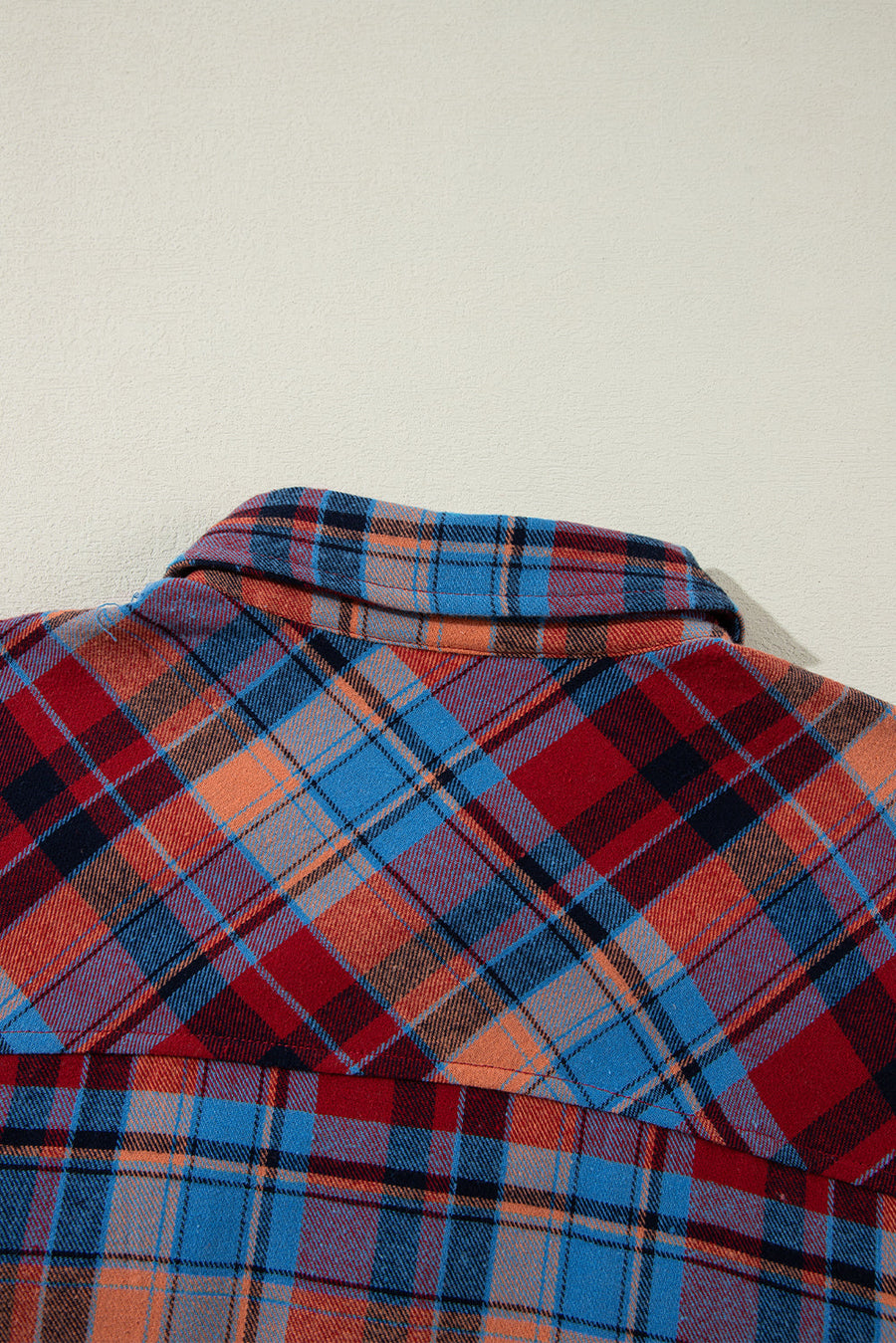 Bella Love Boutique California LLC Tops/Blouses & Shirts Jemmaleigh Red Plaid Print Loose Vintage Shirt