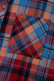 Bella Love Boutique California LLC Tops/Blouses & Shirts Jemmaleigh Red Plaid Print Loose Vintage Shirt