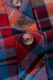 Bella Love Boutique California LLC Tops/Blouses & Shirts Jemmaleigh Red Plaid Print Loose Vintage Shirt