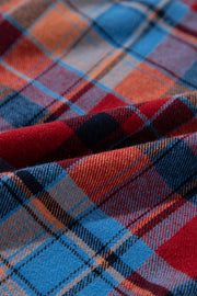 Bella Love Boutique California LLC Tops/Blouses & Shirts Jemmaleigh Red Plaid Print Loose Vintage Shirt