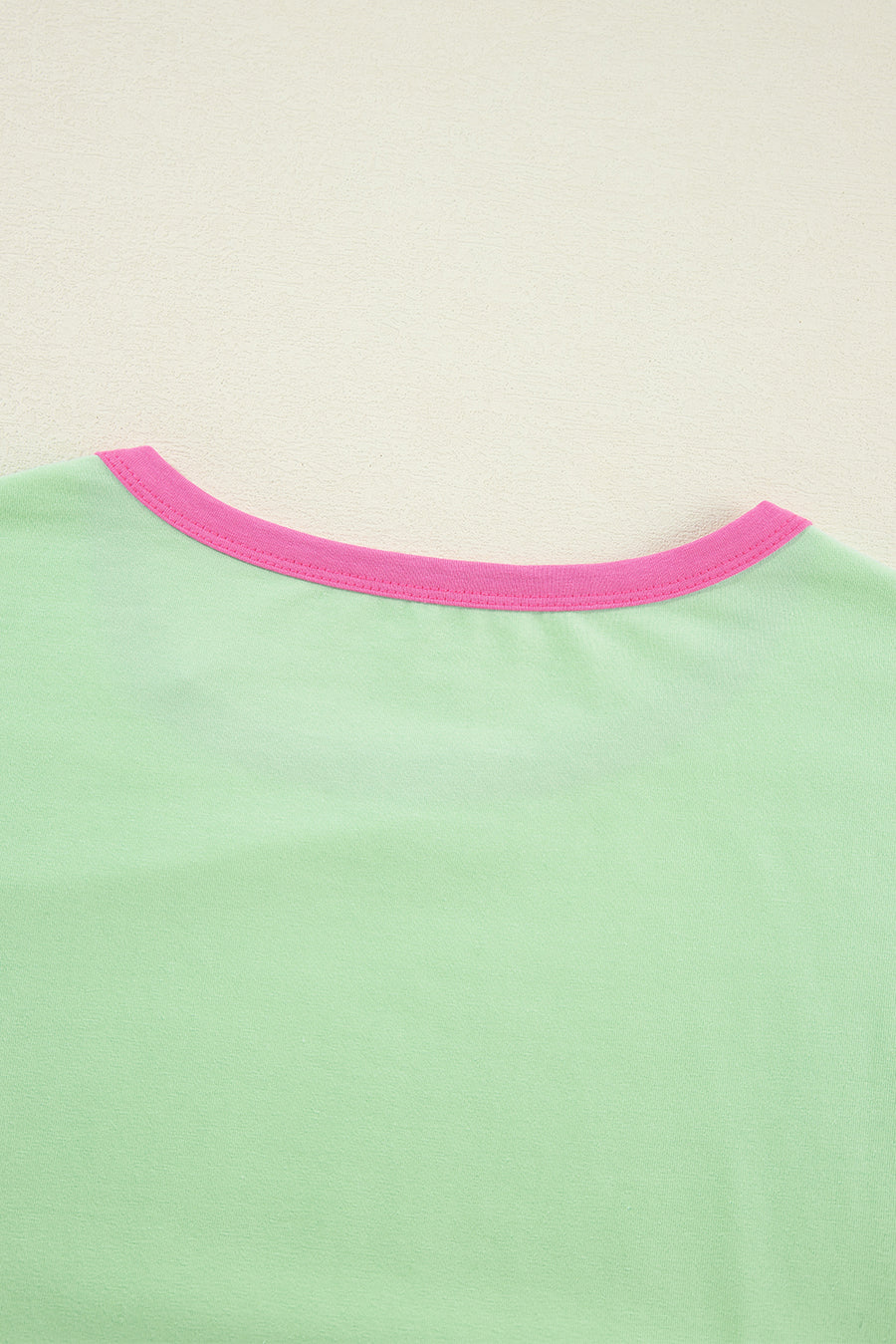 Bella Love Boutique California LLC Tops/Long Sleeve Tops Green Colorblock Patchwork Long Sleeve Loose Top