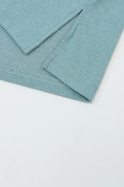 Bella Love Boutique California LLC Tops/Long Sleeve Tops Green Colorblock Striped Bishop Sleeve Top