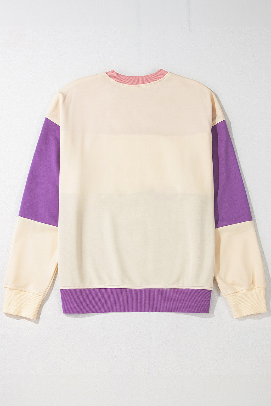 Bella Love Boutique California LLC Tops/Sweatshirts & Hoodies Blossom Colorblock Patchwork Drop Shoulder Sweatshirt