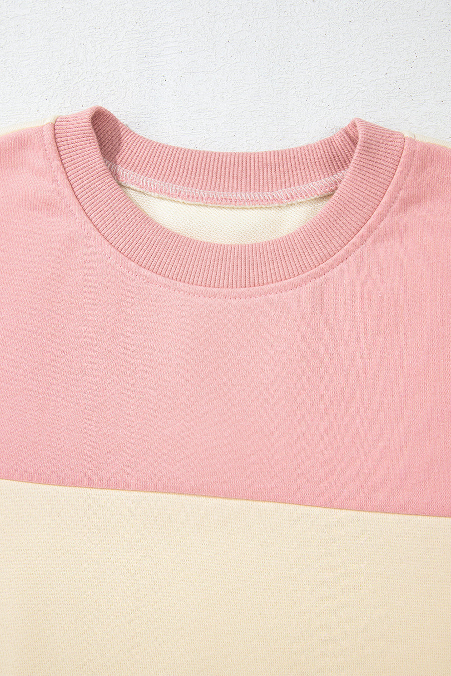 Bella Love Boutique California LLC Tops/Sweatshirts & Hoodies Blossom Colorblock Patchwork Drop Shoulder Sweatshirt