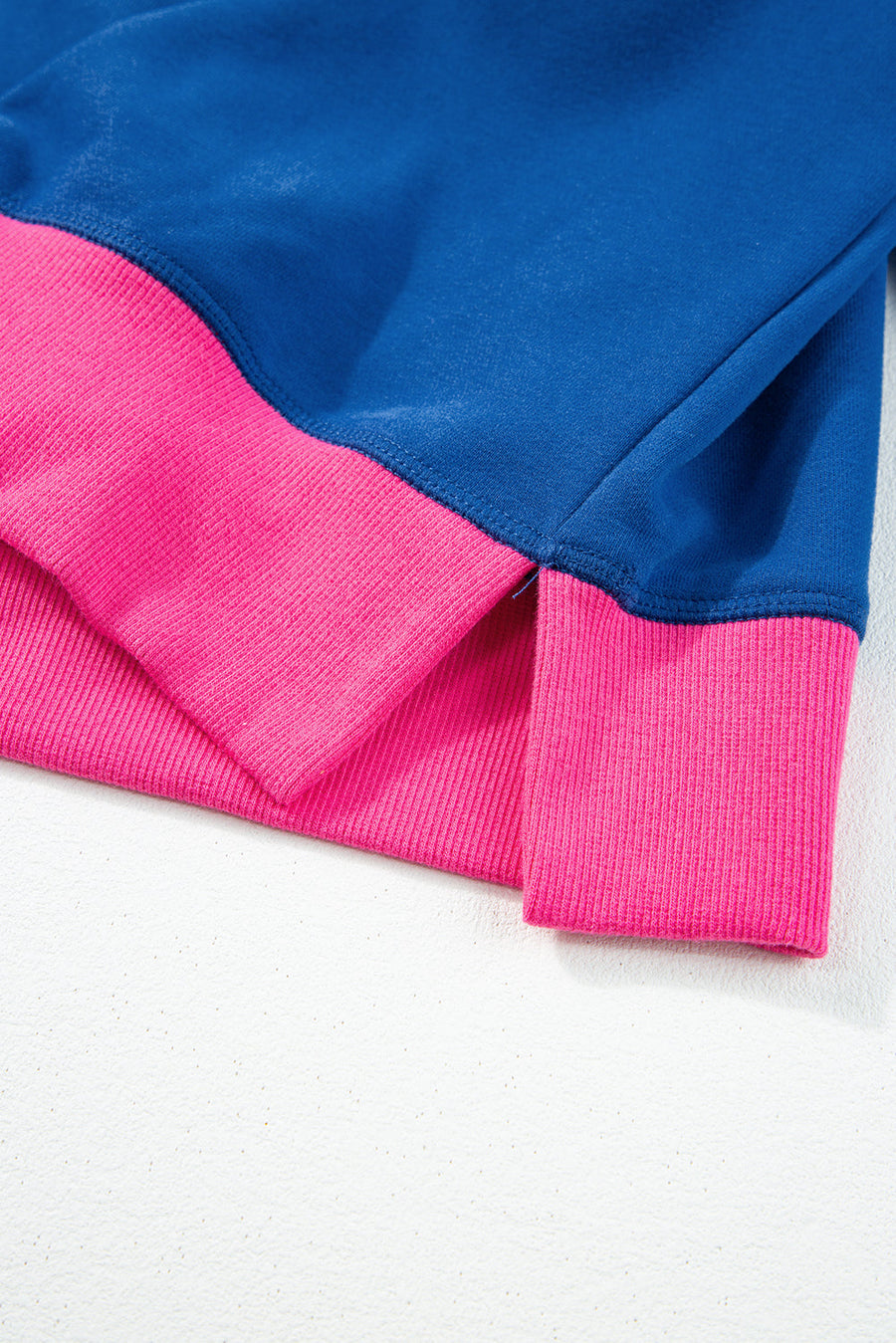 Bella Love Boutique California LLC Tops/Sweatshirts & Hoodies Blue Colorblock Bubble Sleeve Sweatshirt