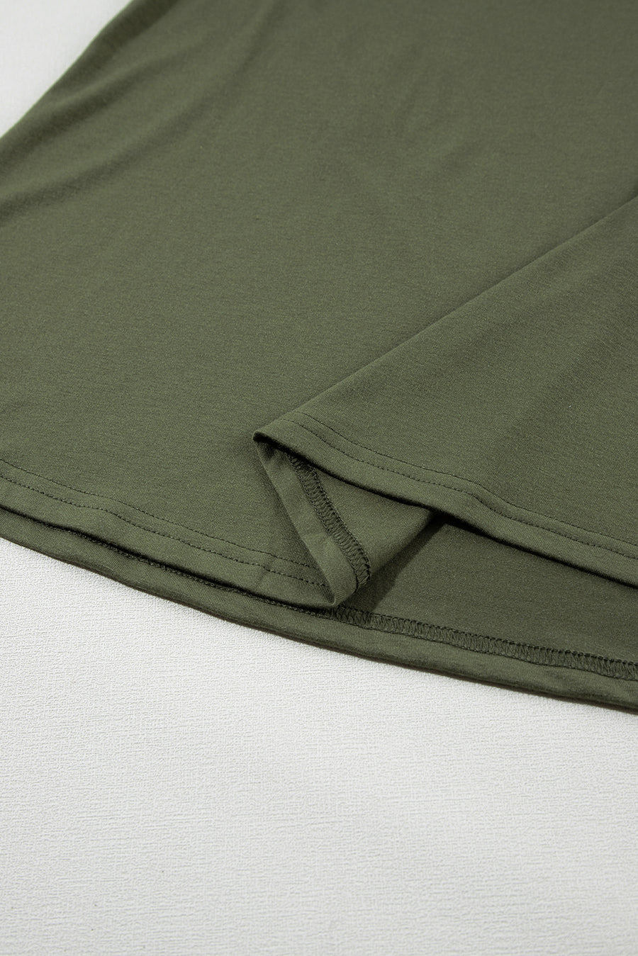 Bella Love Boutique California LLC Tops/Tank Tops Jungle Green Solid Color Distressed Holes Crew Neck Tank Top