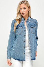 Oversized Denim Shirt