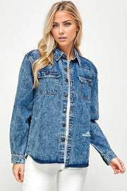 Oversized Denim Shirt