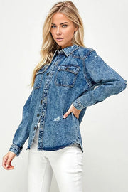 Oversized Denim Shirt