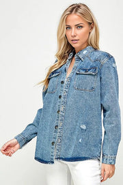 Oversized Denim Shirt