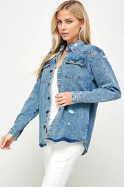 Oversized Denim Shirt