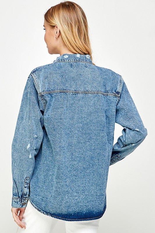 Oversized Denim Shirt