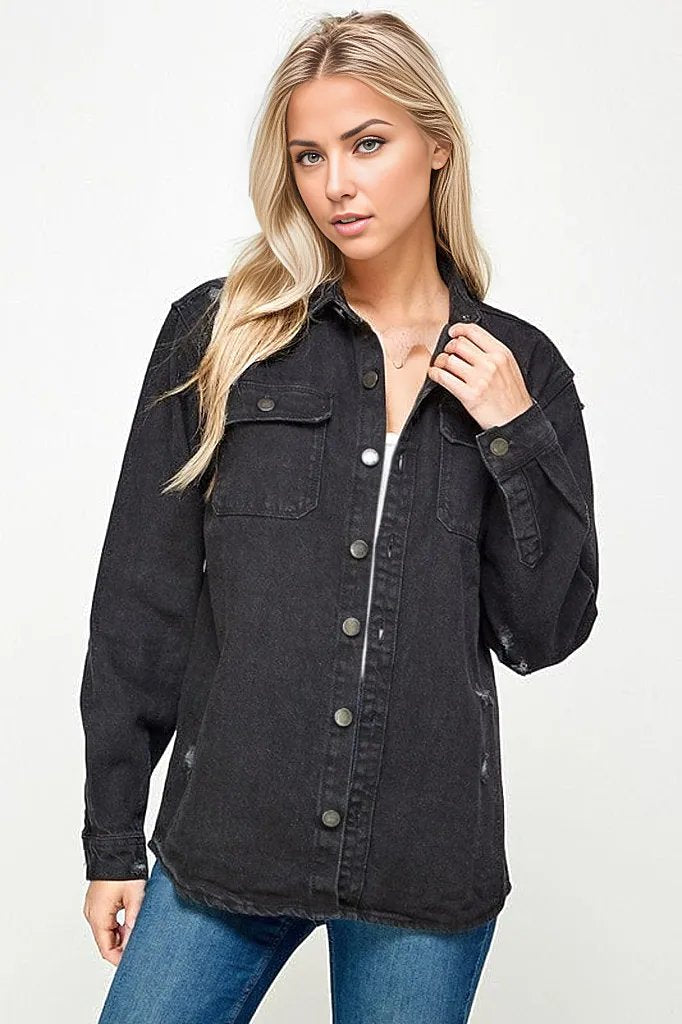 Oversized Denim Shirt