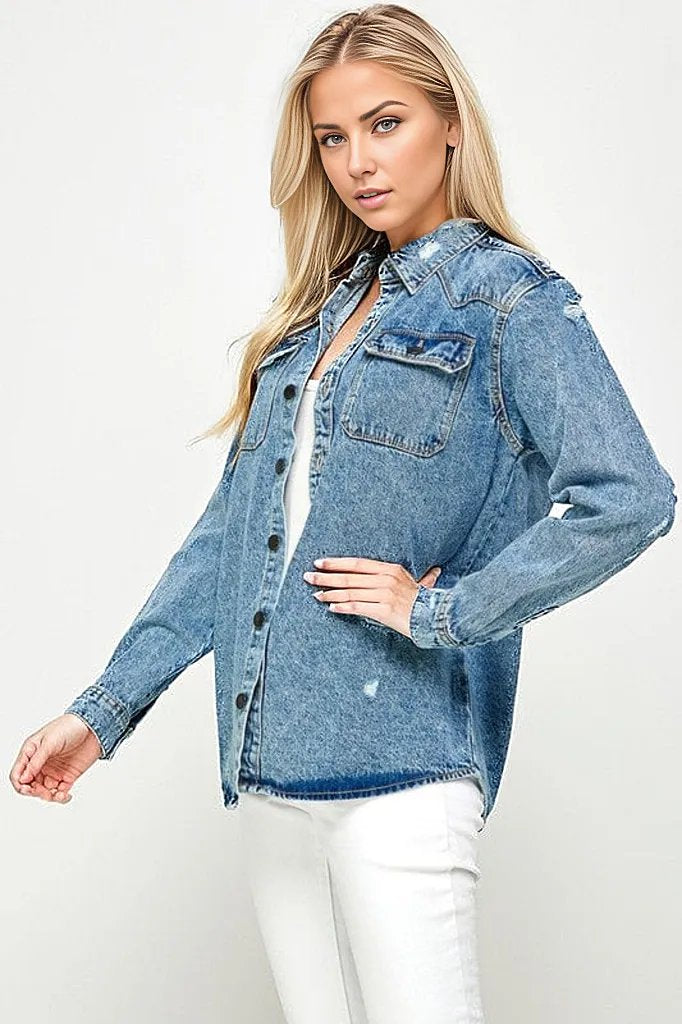 Oversized Denim Shirt