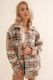 Blue B Exclusive Aztec Shirt Jacket