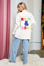 Rock n Roll Multi Colored Letters Shirt