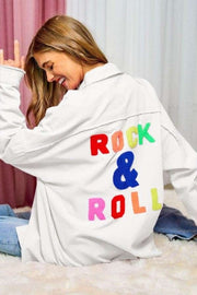 Rock n Roll Multi Colored Letters Shirt