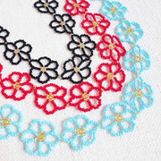 Ellison and Young Beaded Flower Bag Charm