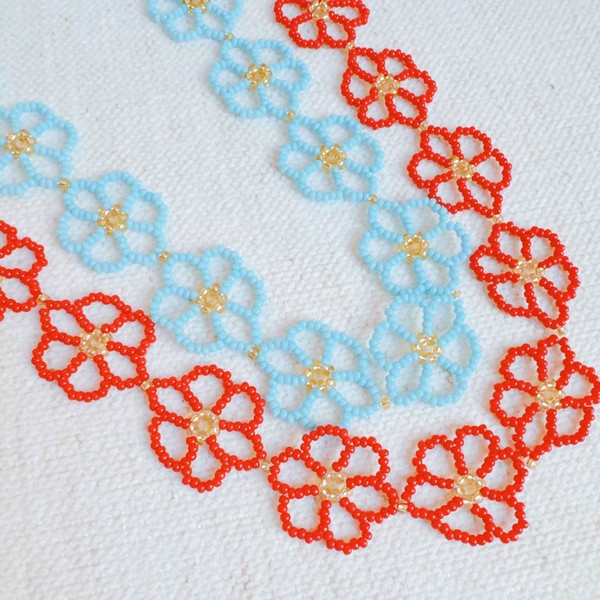 Ellison and Young Beaded Flower Bag Charm