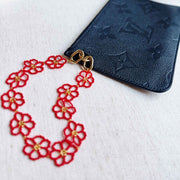 Ellison and Young Beaded Flower Bag Charm