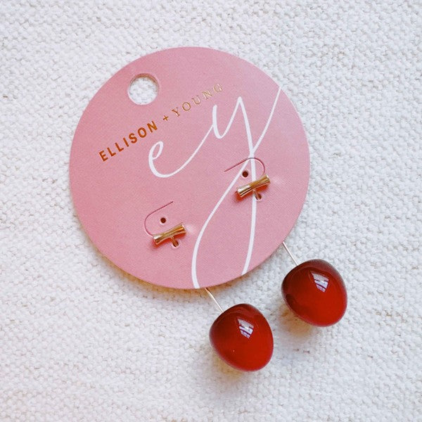Ellison and Young Cherry / OS Sweet Cherry Drop Earrings