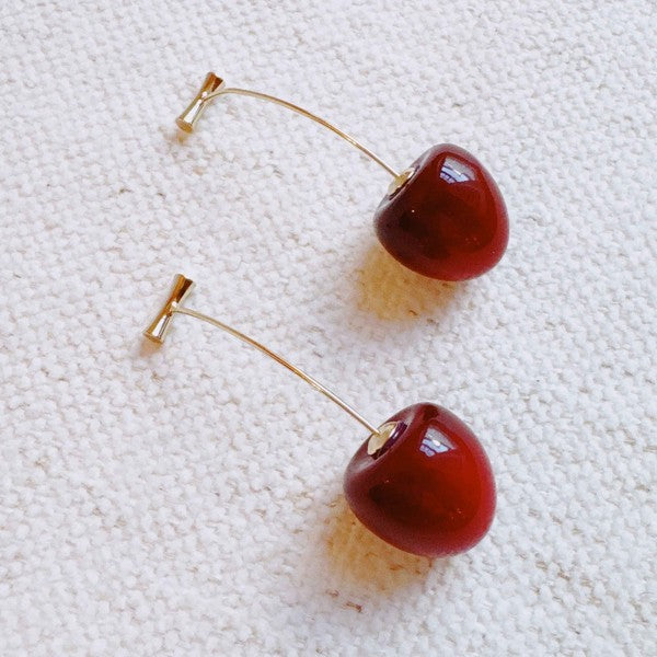 Ellison and Young Cherry / OS Sweet Cherry Drop Earrings