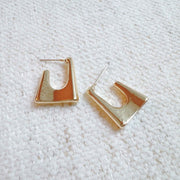 Ellison and Young Gold / OS Golden Square Hoop Earrings