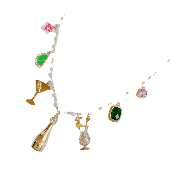 Ellison and Young Gold / OS Let's Celebrate Multi Charm Necklace