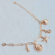 Ellison and Young Gold / OS Sea Side Multi Charm Bracelet