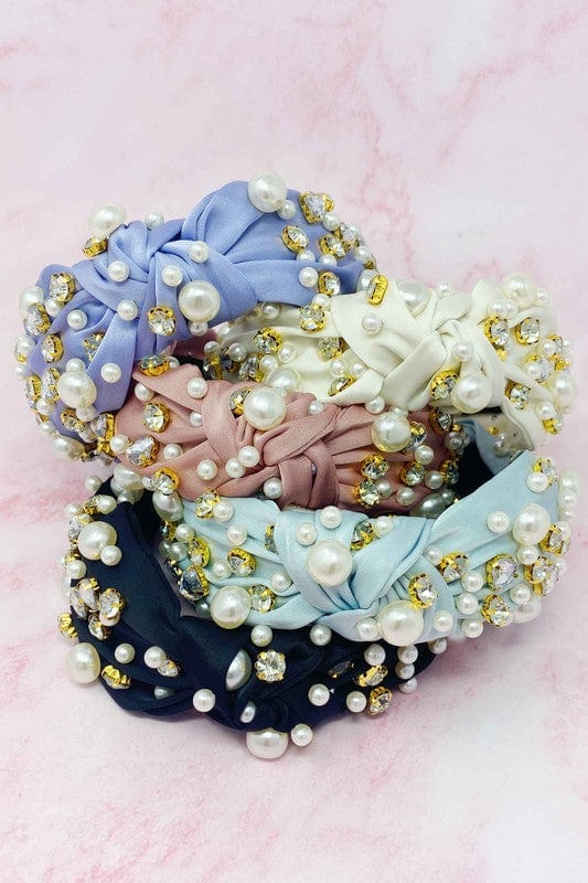 Jeweled Satin Headband