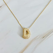 Ellison and Young Necklaces D / OS Crystal Bubble Initial Necklace