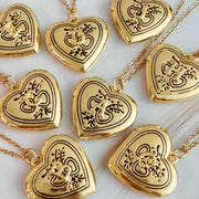 Ellison and Young Necklaces Nostalgic Heart Initial Open Locket Necklace