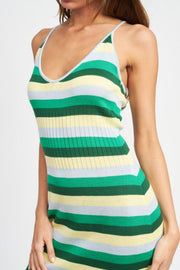 Stripes Body Con Dress